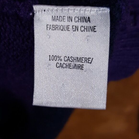 THEORY Womens Sweater Petite P Black Turtleneck Ombre Stripe 100% Cashmere - Picture 3 of 7